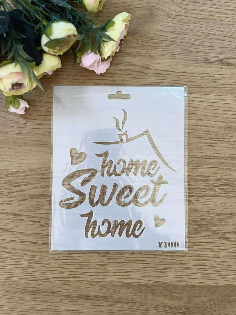 stensil nadpis home sweet home